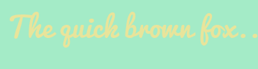 Image with Font Color E8E49B and Background Color A4EBC7